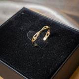 Anel Ramos Em Ouro Amarelo Com Diamantes