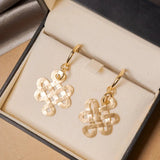 Brincos Hstern Nó Budico Love Por Dvf Em Ouro Amarelo