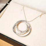 Pingente Orbital Em Ouro Branco Cravejado Com Diamantes