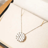 Colar Ponto De Luz Em Ouro Branco Cravejado Com Diamantes