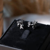 Brincos Borboleta Em Ouro Branco Com Diamantes