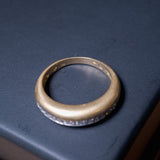 Anel Meia Aliança Hstern Dreams em Ouro Amarelo com Diamantes