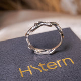 Anel Hstern  Louros Da Vitória Em Ouro Branco Com Diamantes