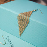 Brincos Mesh Tiffany & Co em Ouro Amarelo com Diamantes