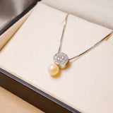 Colar Veneziana Vivara Lumi Pearl em Ouro Branco, Diamante e Pérola