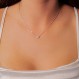 Colar Cartier Coração em Ouro Branco com Diamantes