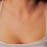 Colar Cartier Coração em Ouro Branco com Diamantes