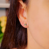 Brincos Stud Nossa Senhora Aparecida Em Ouro Amarelo