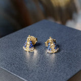 Brincos Stud Nossa Senhora Aparecida Em Ouro Amarelo