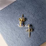 Brincos Stud Nossa Senhora Aparecida Em Ouro Amarelo