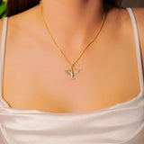 Pingente Espírito Santo em Ouro Amarelo e Diamantes