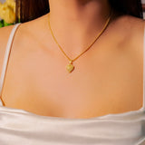 Pingente Coração em Ouro Amarelo e Diamantes