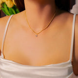 Pingente Coração em Ouro Amarelo e Safira