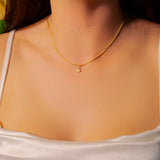 Pingente Coração em Ouro Amarelo, Branco e Rosê