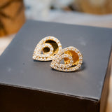 Brincos Drops Gota em Ouro Amarelo e Diamantes