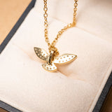 Pingente Espírito Santo em Ouro Amarelo e Safiras