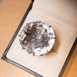 Anel Hstern Moonlight G em Ouro Nobre Cristal de Rocha