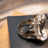 Anel Hstern Moonlight G em Ouro Nobre Cristal de Rocha