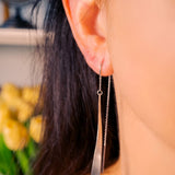 Brincos Hstern Mycollection em Ouro Branco