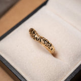 Anel Moderno de Ouro Amarelo