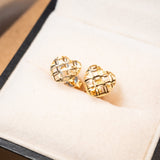 Brincos Coração Pequeno em Ouro Amarelo