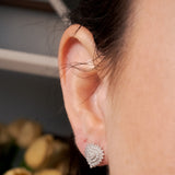 Brincos Vivara Classic Corações em Ouro Branco