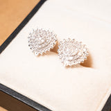 Brincos Vivara Classic Corações em Ouro Branco