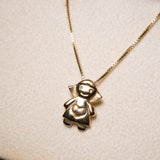 Pingente menina Vivara em ouro amarelo. Medidas 1.5x1.2cm e peso 1.5g.