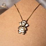 Pingente Menina Garota Vivara em Ouro Amarelo