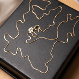 Colar Cordão Veneziana Em Ouro Amarelo 45 Centímetros