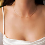 Colar Cordão Veneziana Em Ouro Amarelo 45 Centímetros