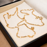 Colar Cordão Singapura em Ouro Amarelo 49 Centímetros