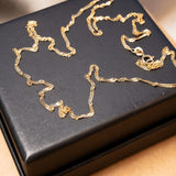 Colar Cordão Singapura em Ouro Amarelo 49 Centímetros