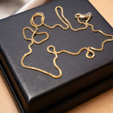 Colar Cordão Palmeira em Ouro Amarelo 40 Centímetros