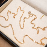 Colar Cordão Singapura em Ouro Rosê 45 Centímetros