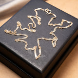 Colar Cordão Singapura em Ouro Rosê 45 Centímetros