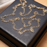 Colar Corrente Elo Oval em Ouro Amarelo 60 Centímetros