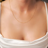 Colar Corrente Elo Oval em Ouro Amarelo 60 Centímetros