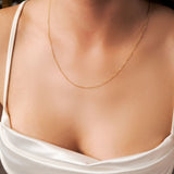 Colar Corrente Elo Oval em Ouro Amarelo 60 Centímetros