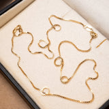 Colar Cordão Veneziana de Ouro Amarelo 45 Centímetros