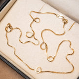 Colar Cordão Veneziana de Ouro Amarelo 45 Centímetros