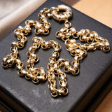 Colar Corrente Elo Português Bold Ouro Amarelo 48 CM