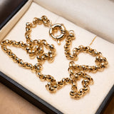 Colar Corrente Elo Português Bold Ouro Amarelo 48 CM