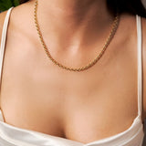 Colar Corrente Elo Português Bold Ouro Amarelo 48 CM