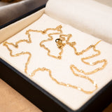 Colar Corrente Singapura em Ouro Amarelo 50 Centímetros