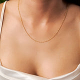 Colar Corrente Singapura em Ouro Amarelo 50 Centímetros