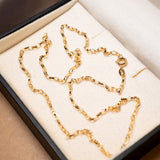 Colar Corrente Elo Oval em Ouro Amarelo 45 Centímetros