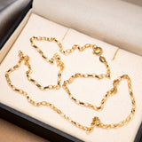 Colar Corrente Elo Oval em Ouro Amarelo 45 Centímetros