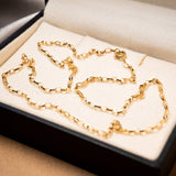 Colar Corrente Elo Oval em Ouro Amarelo 45 Centímetros