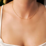 Colar Corrente Elo Oval em Ouro Amarelo 45 Centímetros